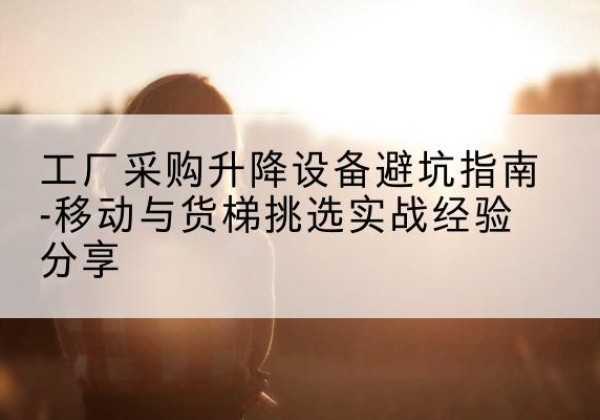 祥符移动式升降机怎么选-工厂采购升降设备避坑指南-移动与货梯挑选实战经验分享